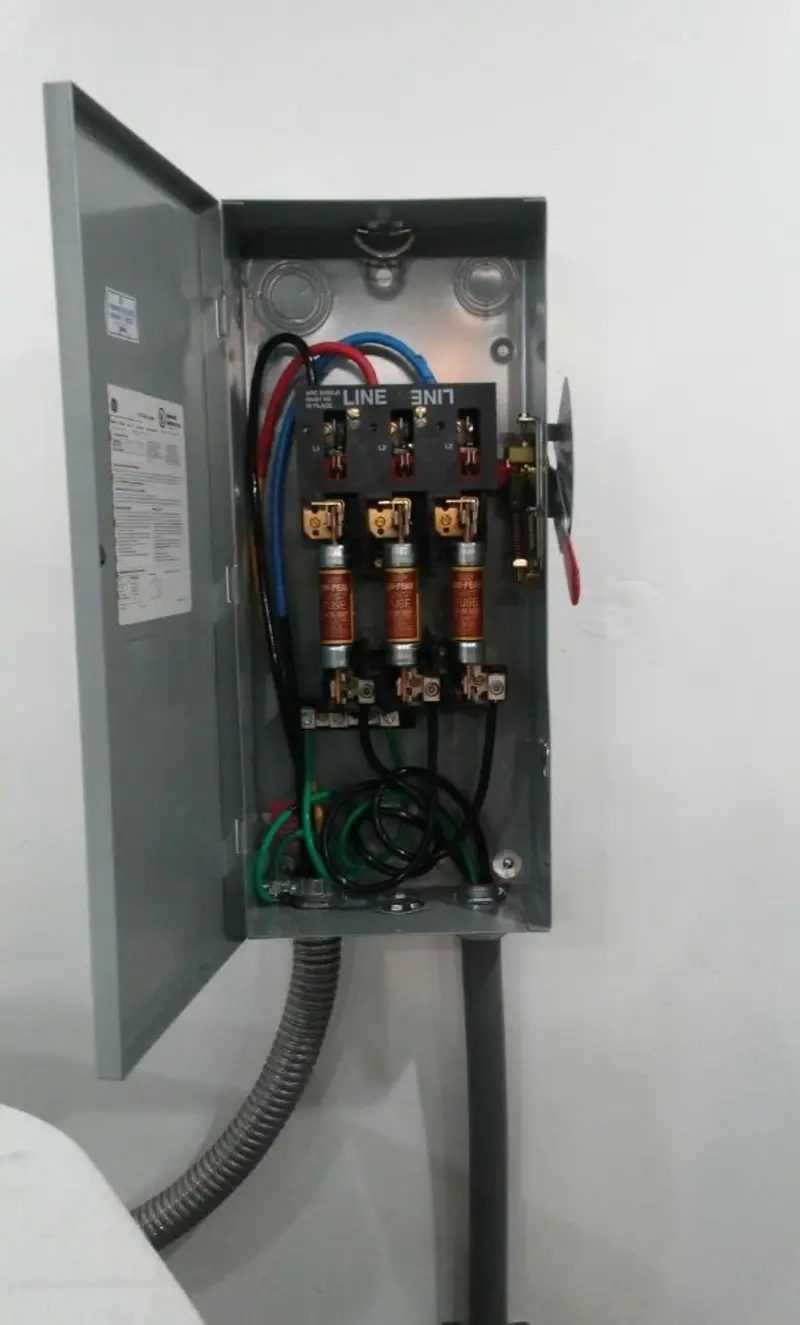 Three-phase disconnect switch installed for Electrical Wiring & Rewiring in Penn Hills